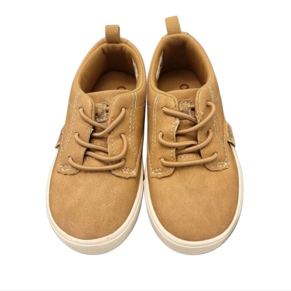 Osh Kosh Toddler Boy Tan Casual Canvas Shoes size 7c - Picture 2 of 9